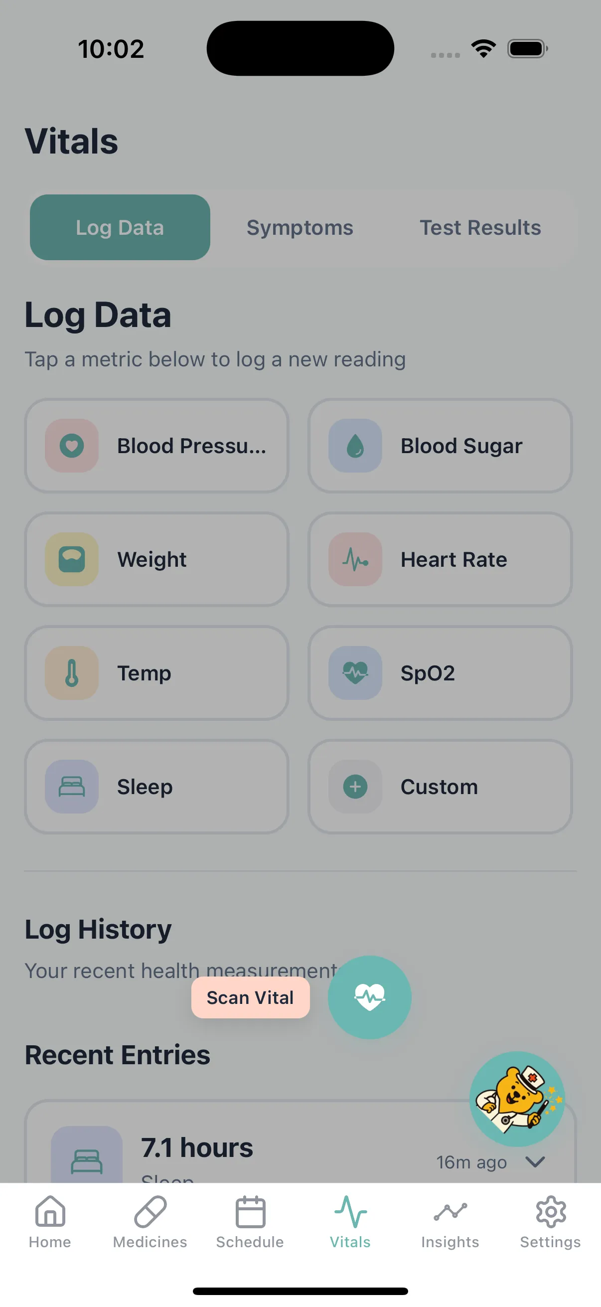 AI-powered vitals scanning from medical devices